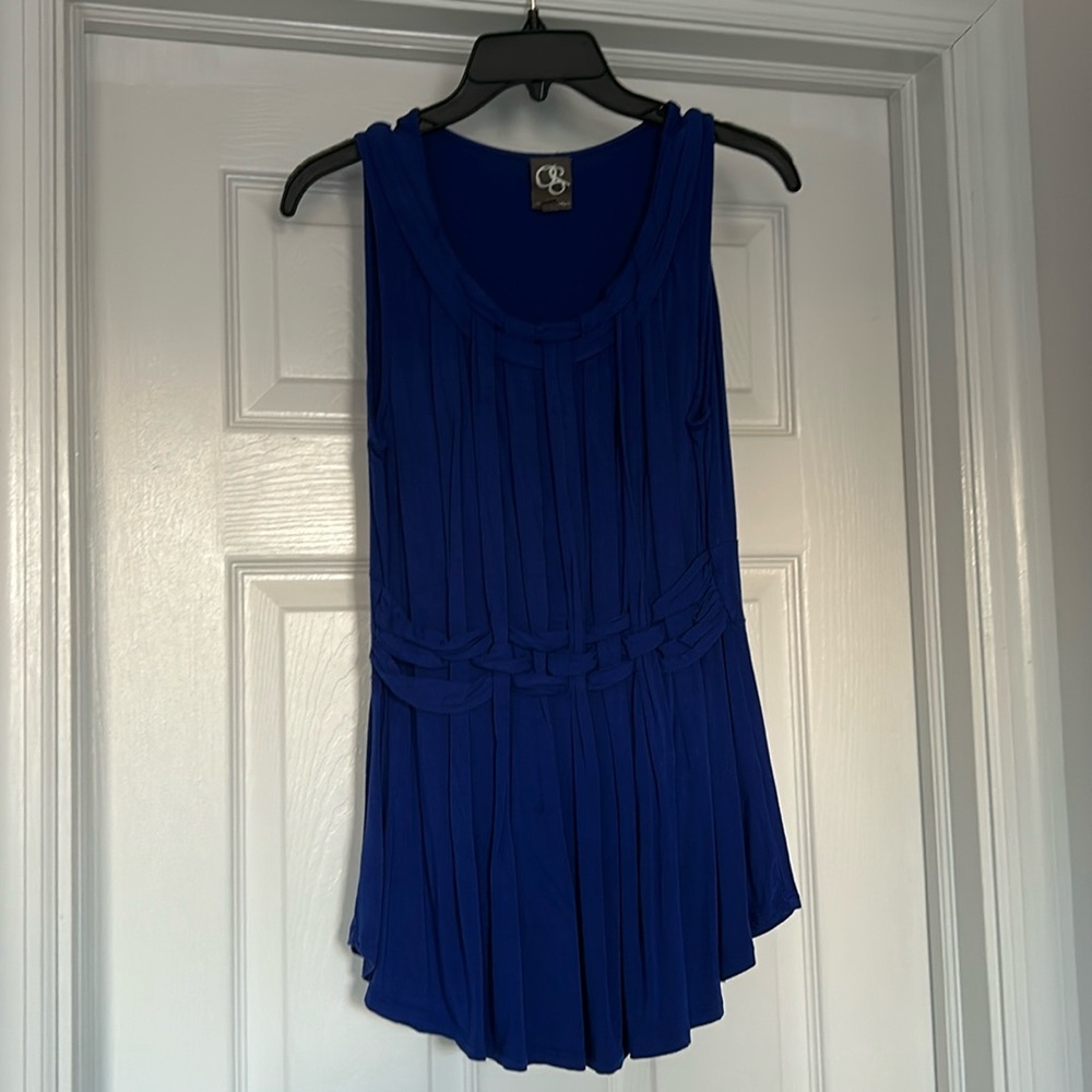 Unique Anthropologie blue tank top